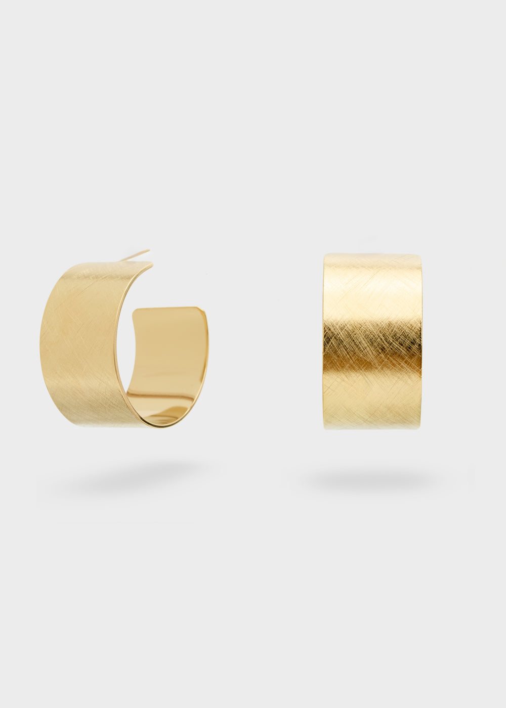 Nalí LARGE HOOP EARRINGS 14KT GOLD PLATED Acquista Ora