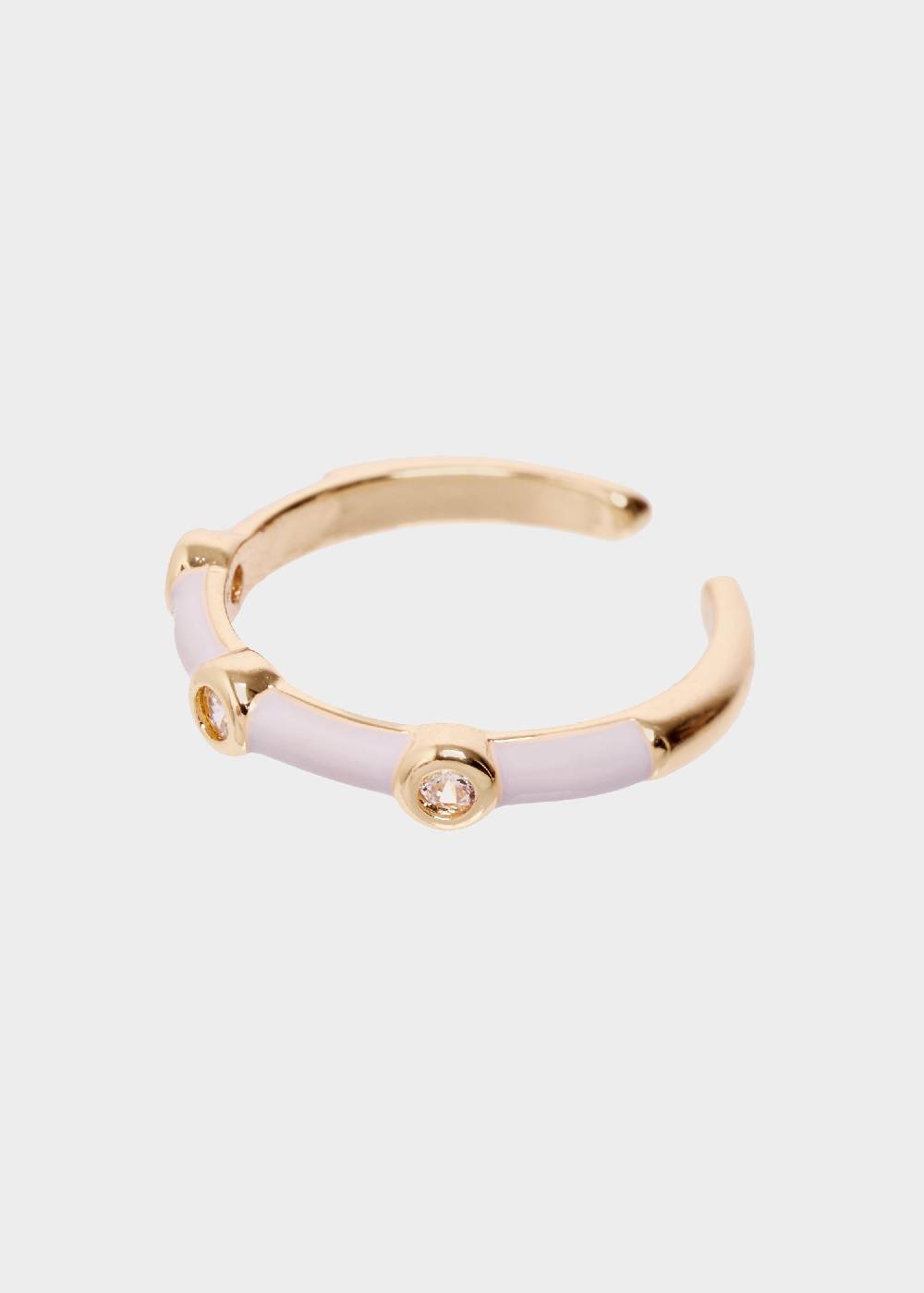 Nalí DEVON ENAMEL RING LILAC WITH ZIRCONS Promozione Limitata