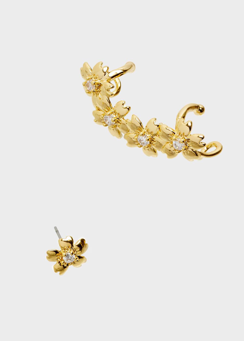 Nalí EARRINGS WITH ZIRCON FLOWERS Fino Al -60%