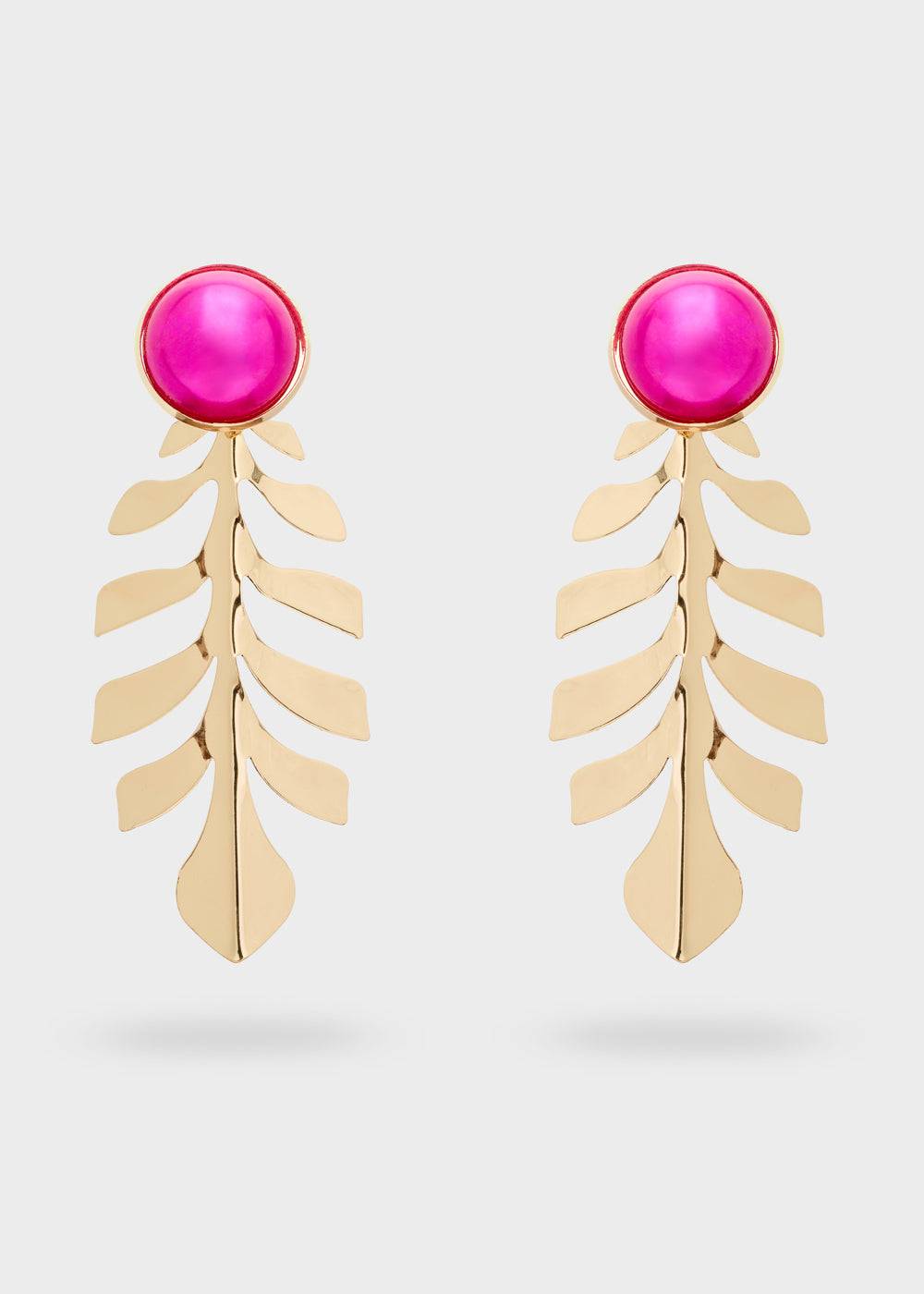 Nalí SANTORINI LONG EARRINGS W/ PEARL + COLORS Economico