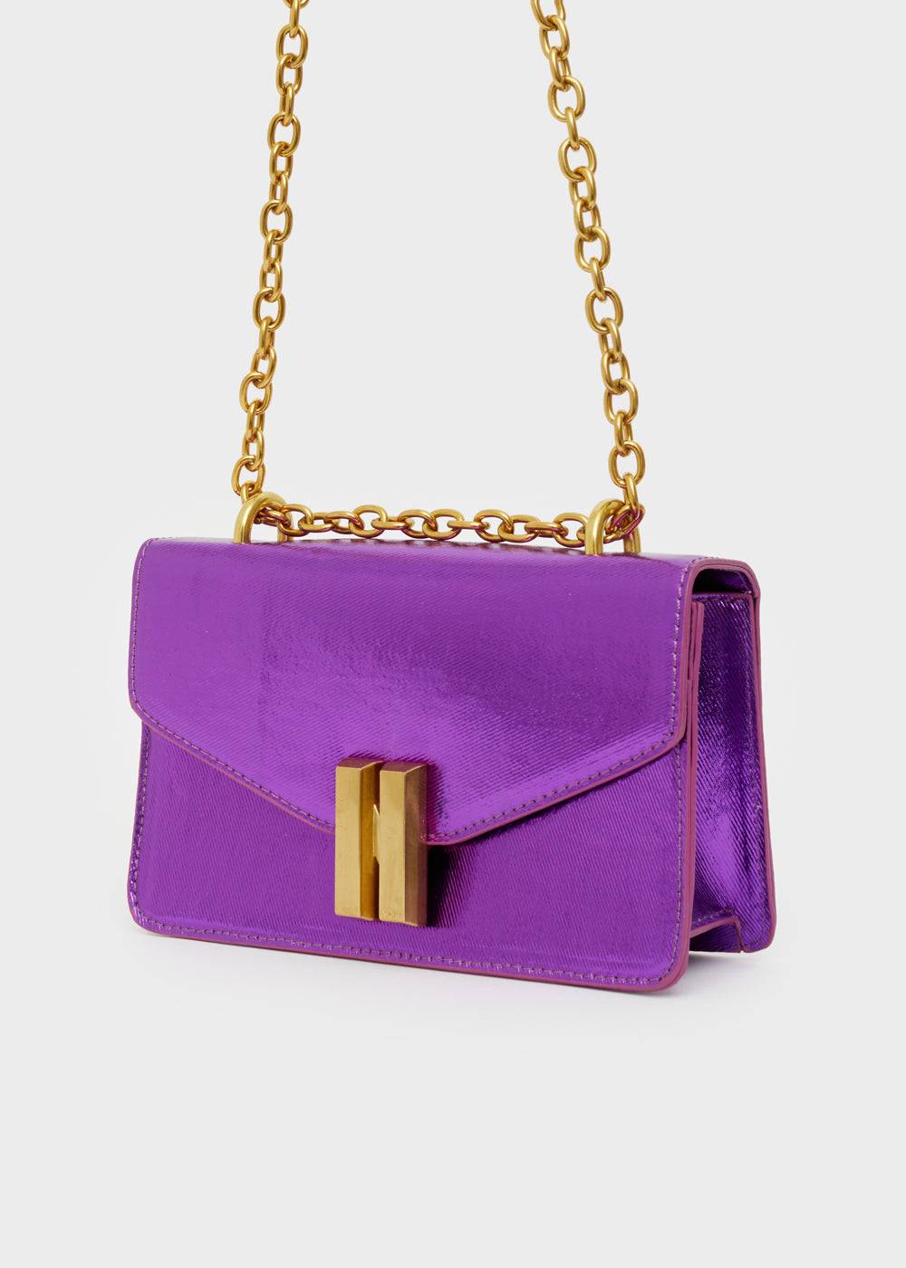 Nalí NATASHA CROSS-BODY BAG METAL + COLORS Nuovo