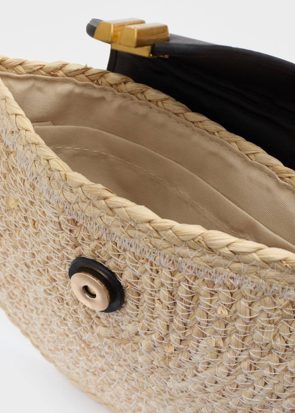 Nalí LAURYN SMALL STRAW BAG NATURAL COLOR Consegna Veloce