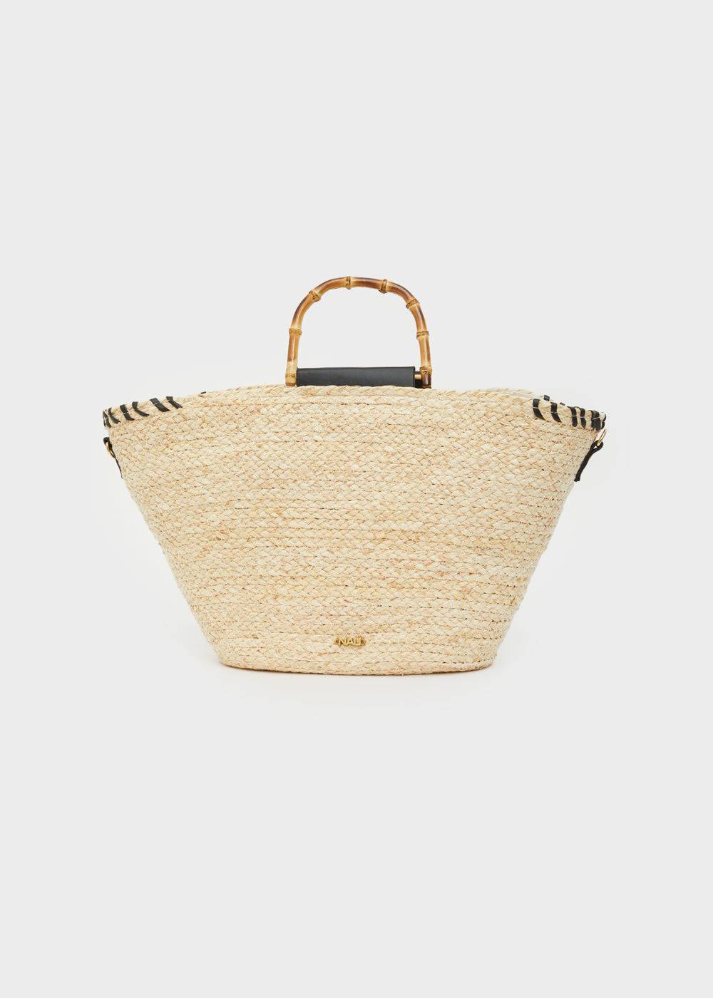 Nalí STRAW BASKET BAG WITH HANDLES Fino Al -60%