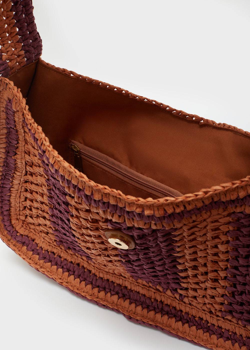 Nalí GIADA SHOULDER BAG ORANGE/BORDEAUX Shopping Online