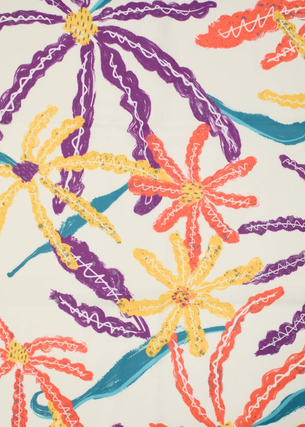 Nalí WHITE FOULARD W/ MULTICOLOR FLOWERS Affare Del Giorno