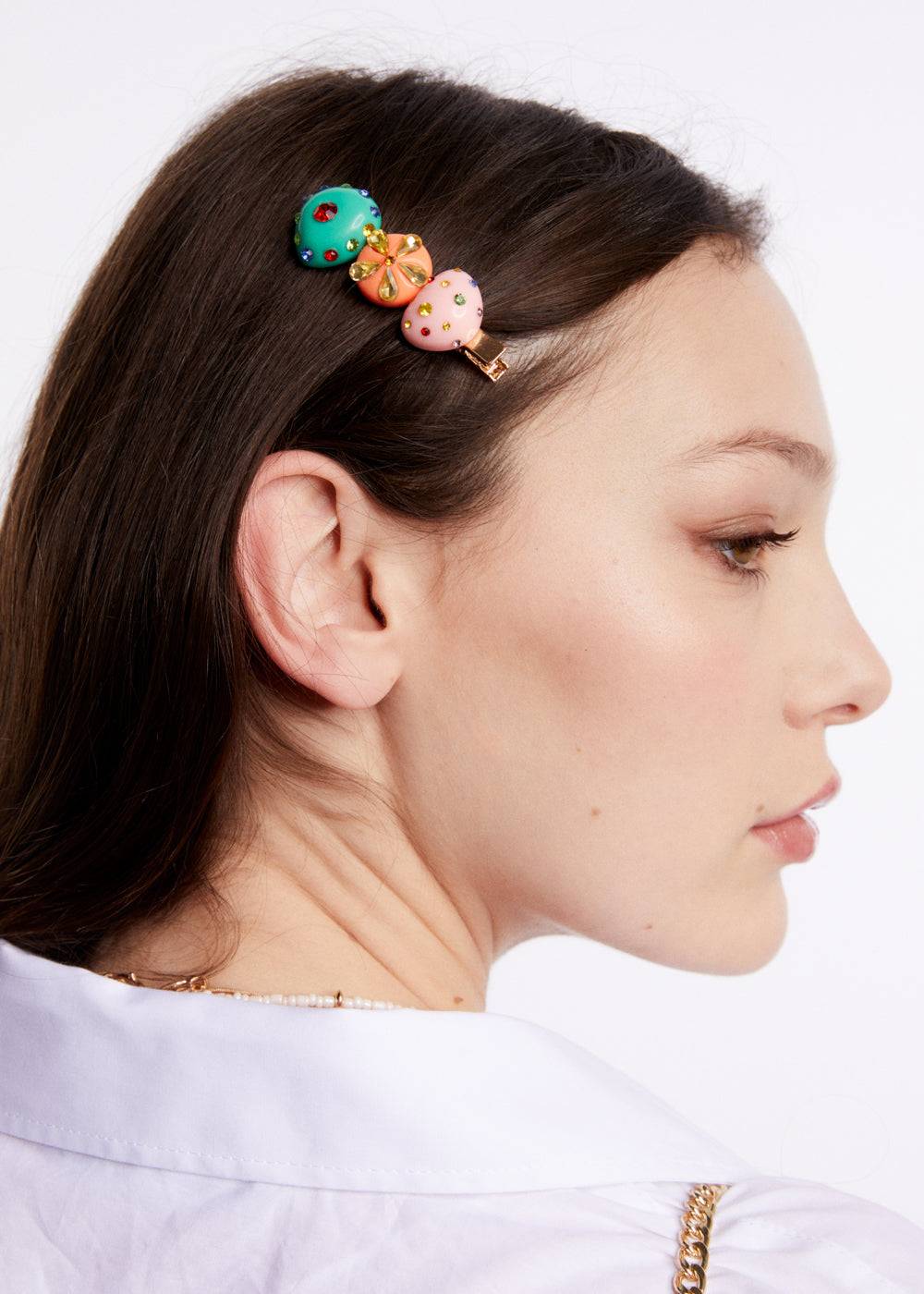 Nalí MULTICOLOR RESIN HAIR BARRETTE Novità