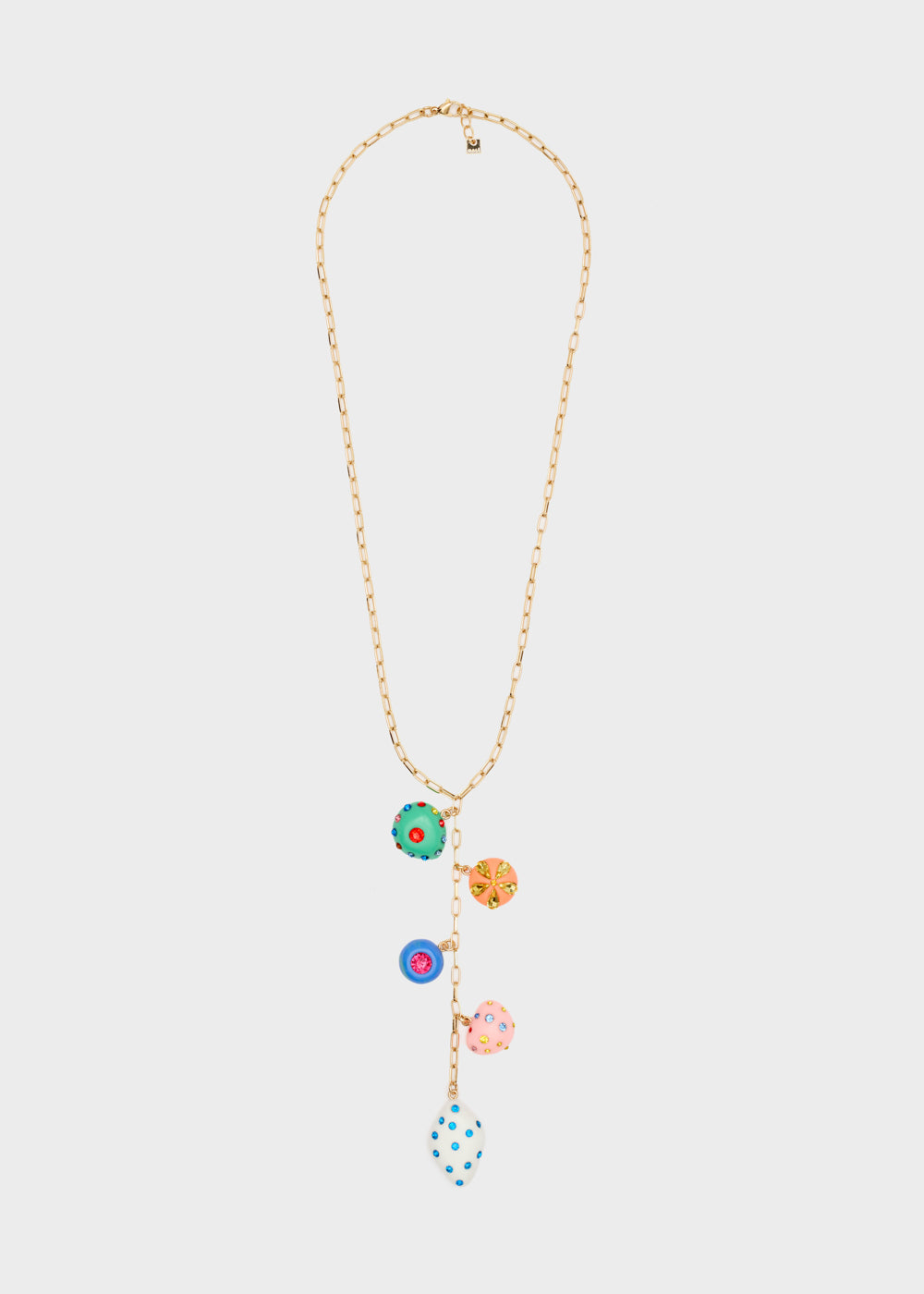 Nalí LONG NECKLACE W/ RESIN MULTICOLOR ELEMENTS Presa