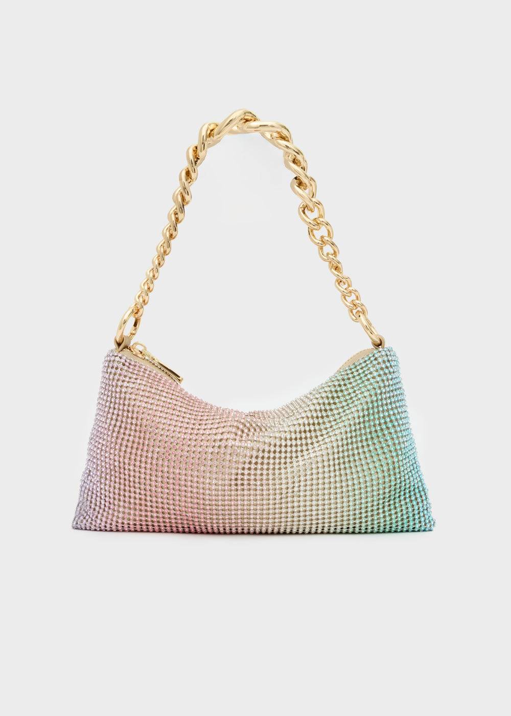 Nalí RAINBOW SHOULDER BAG W/ STONES + COLORS Spedizione gratuita