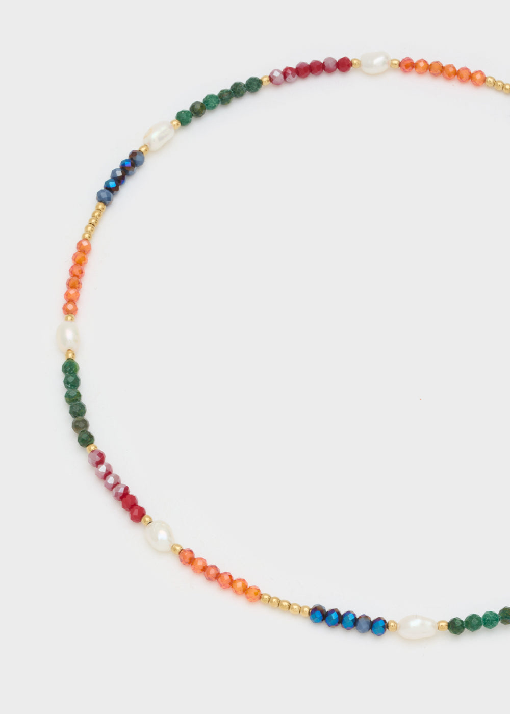 Nalí S.STEEL NECKLACE W/ NATURAL STONES MULTI Black Friday