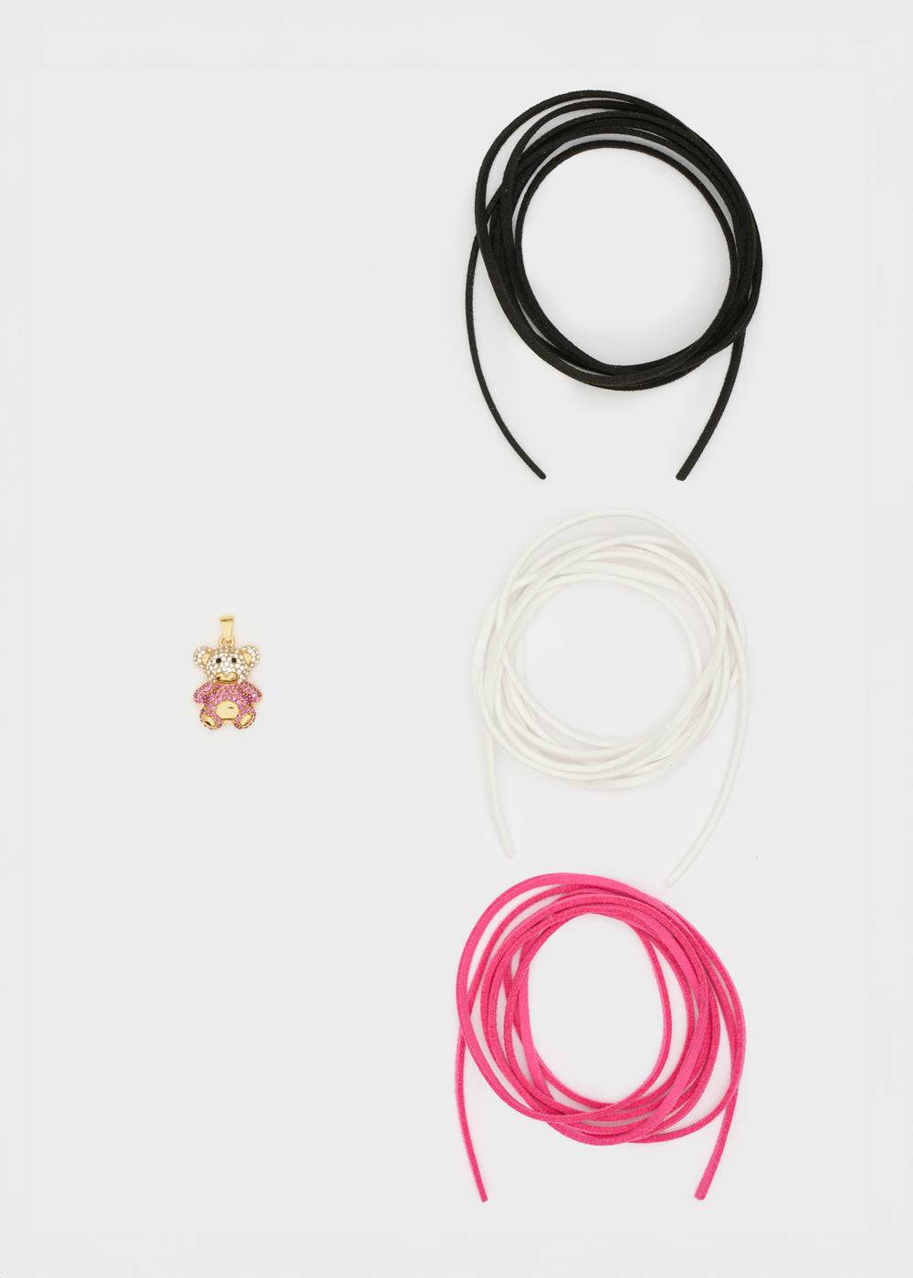 Nalí TEDDY NECKLACE SET W/ FUCHSIA TEDDY CHARM 2025