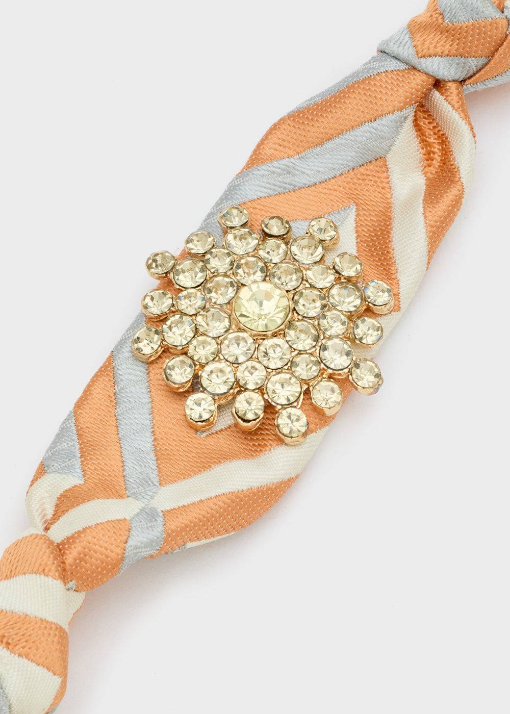 Nalí FABRIC ORANGE BRACELET W/ STONES Negozi Online