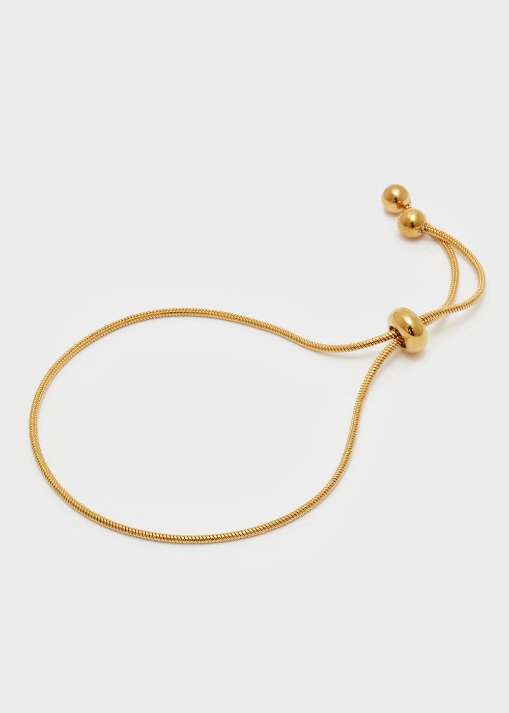 Nalí THIN ADJUSTABLE GOLD BRACELET Sottocosto