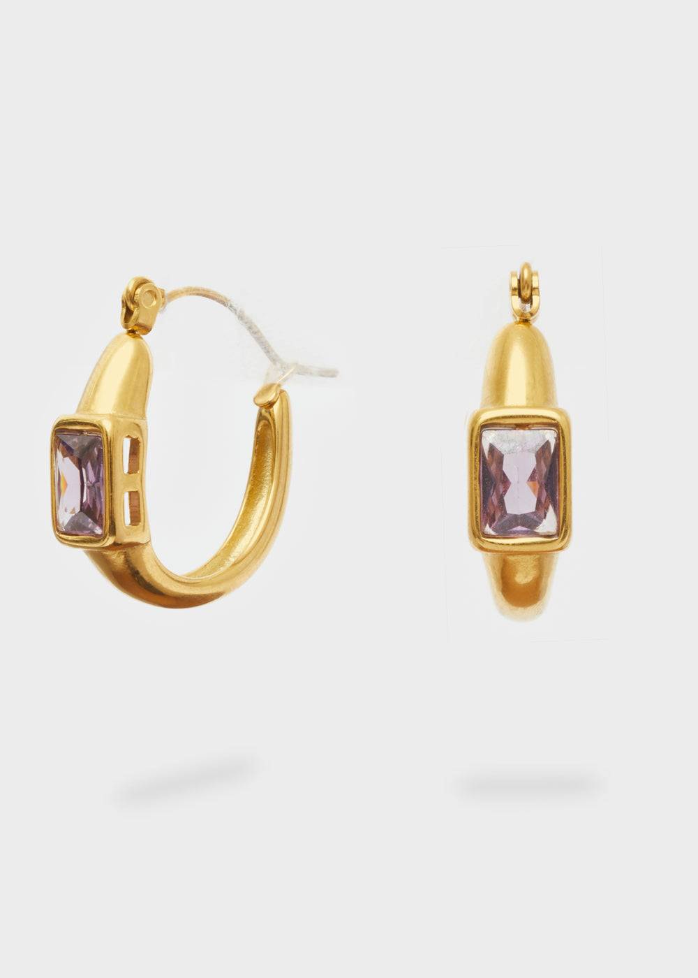 Nalí MILLY HOOP EARRINGS S. STEEL + COLORS Novità