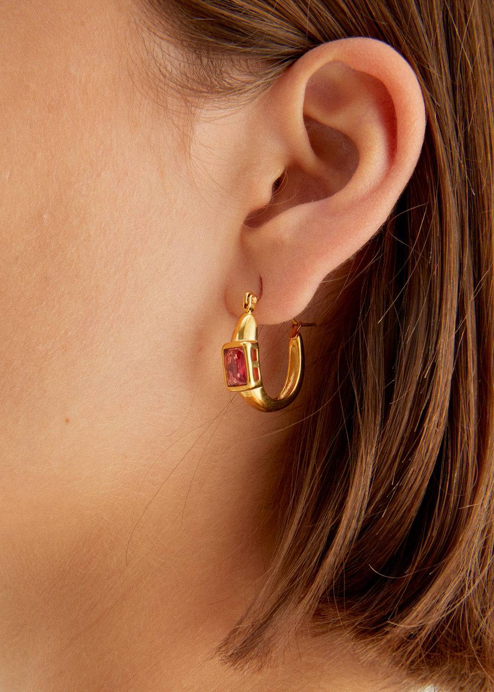 Nalí MILLY HOOP EARRINGS S. STEEL + COLORS Novità