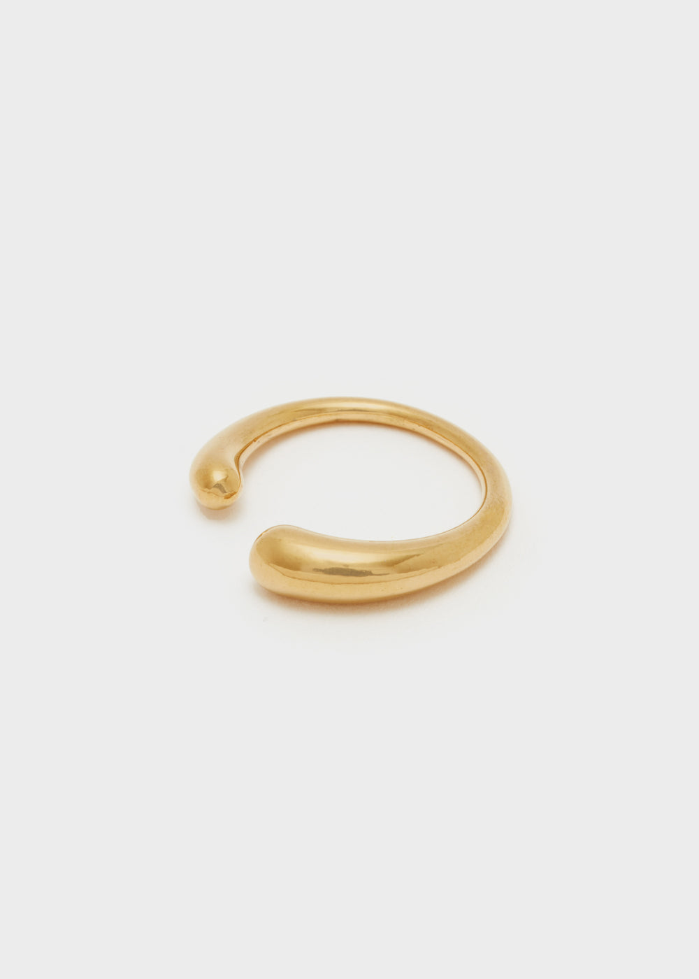 Nalí S.STEEL GOLD ROUND THIN RING Presa