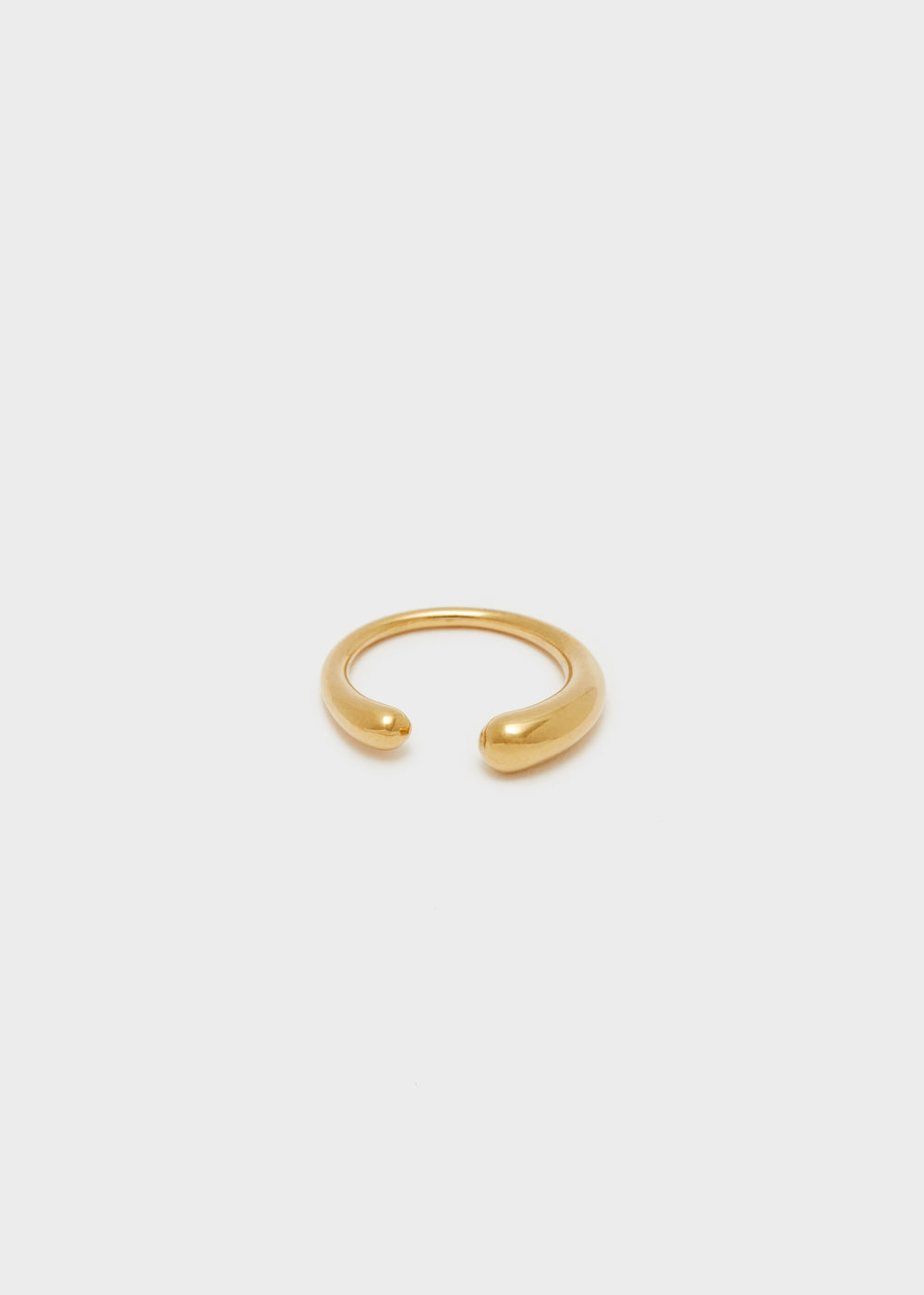 Nalí S.STEEL GOLD ROUND THIN RING Presa