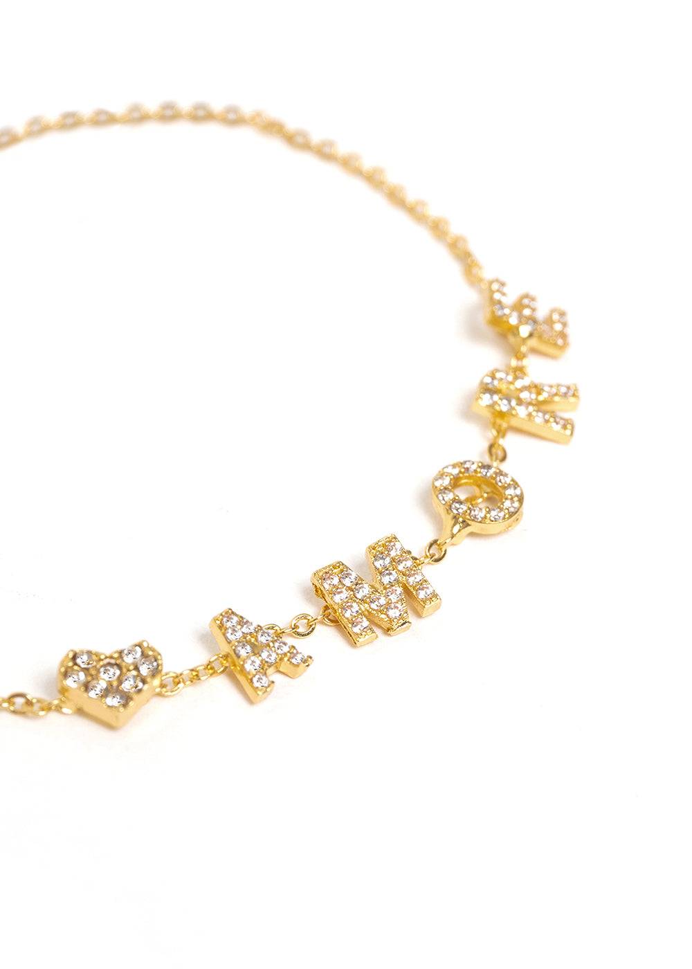 Nalí LOVE & HEART CRYSTAL BRACELET Hotsell