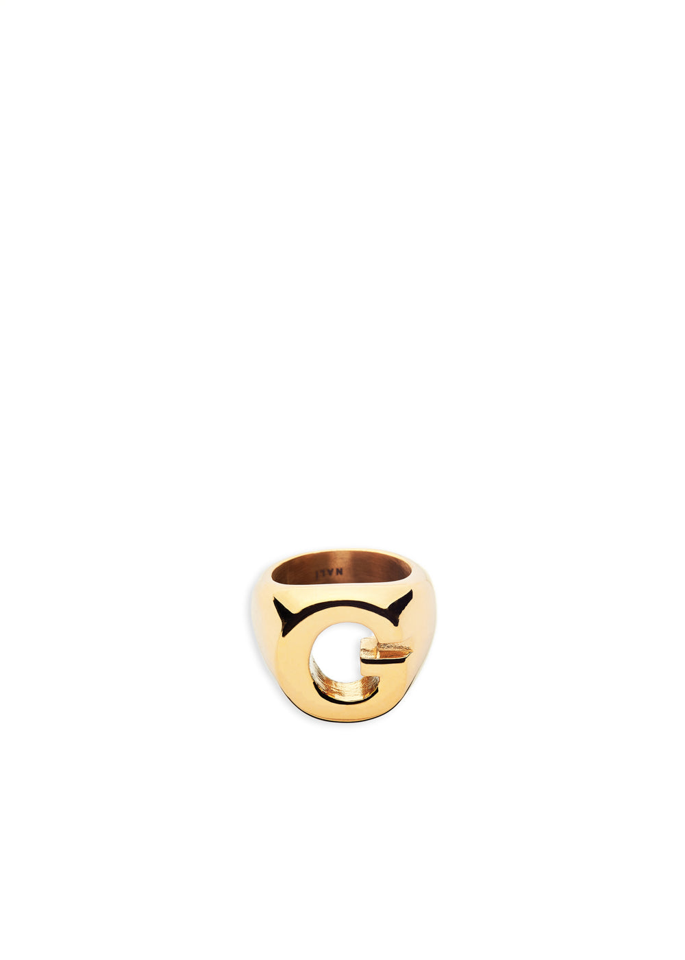 Nalí CHUNKY GOLD RING LETTER SIZE II + LETTERS