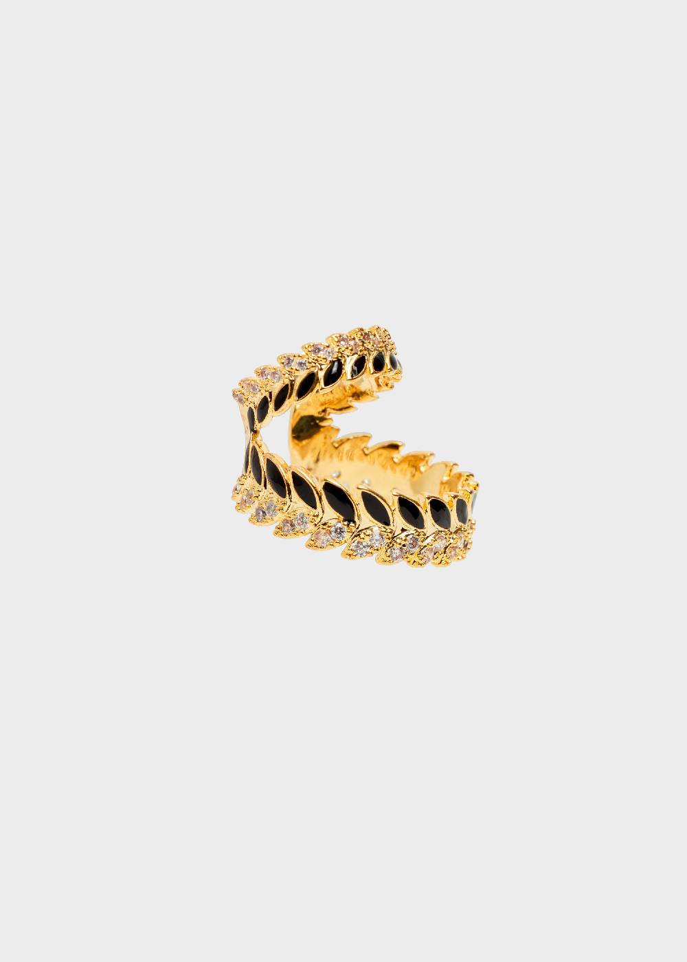 Nalí 14K GOLD PLATED ENAMEL EARCUFF Italy