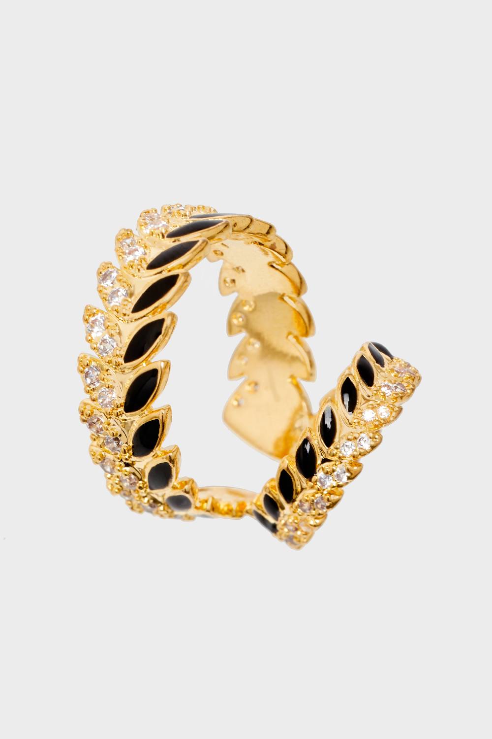 Nalí 14K GOLD PLATED ENAMEL EARCUFF Italy