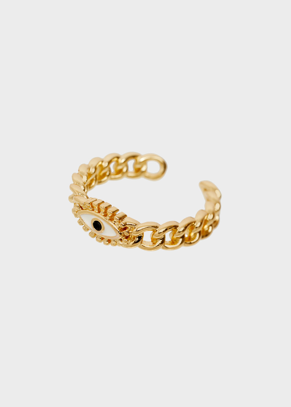 Nalí 14KT GOLD PLATED RING WITH ENAMEL EYE 2025