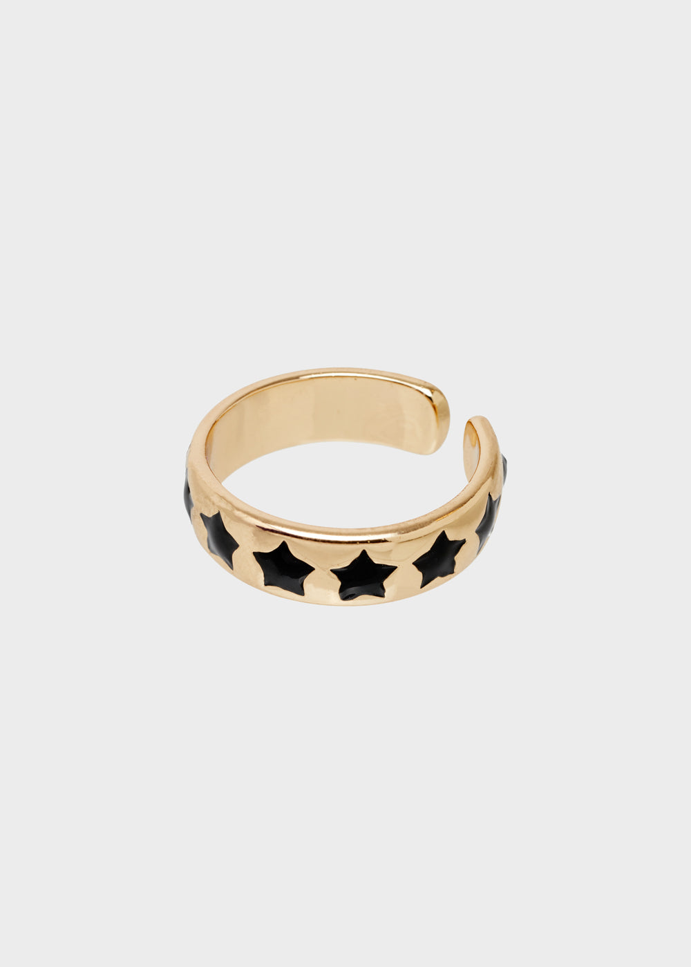 Nalí SUMMY ADJUSTABLE RING W/ BLACK STARS Qualità
