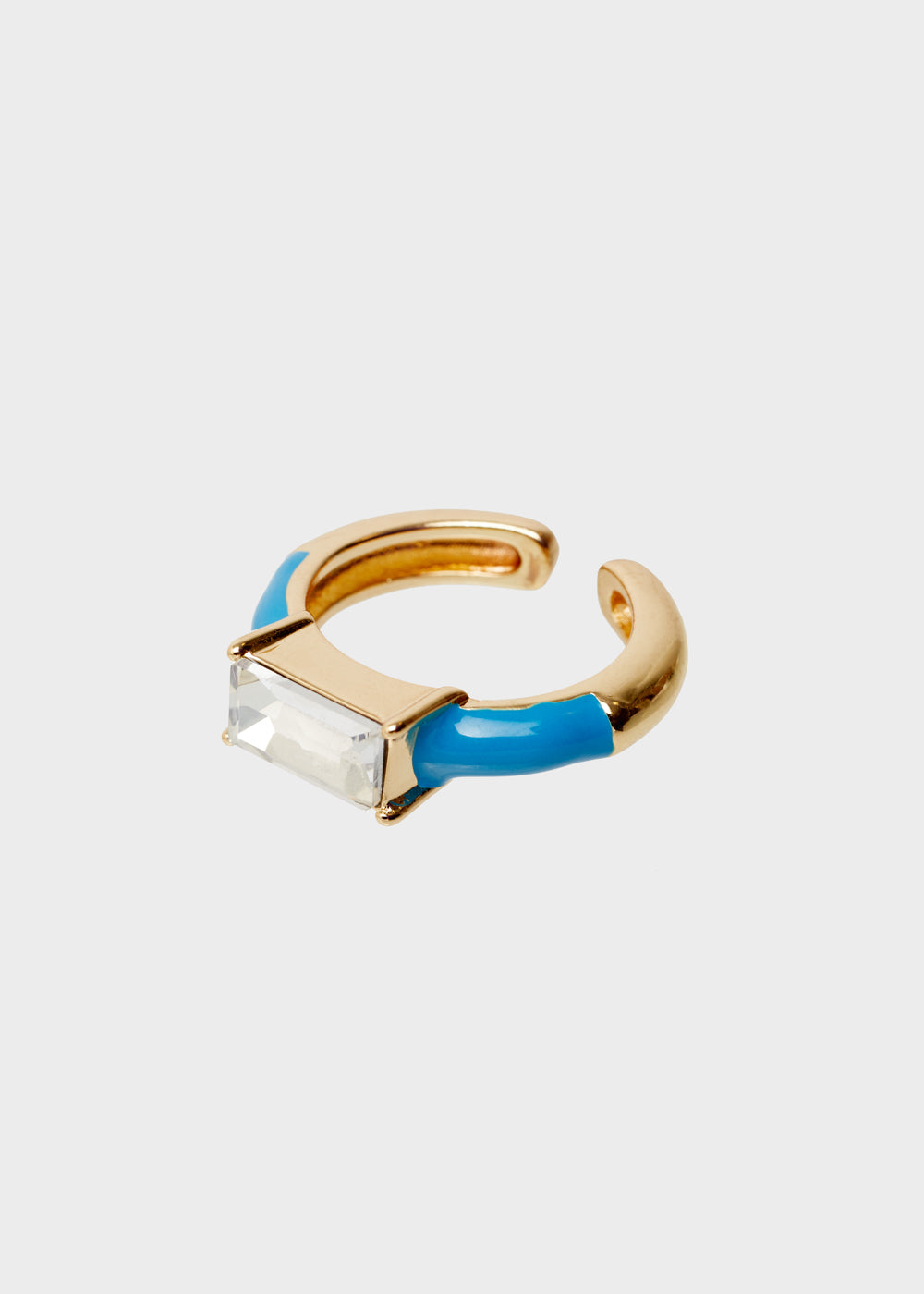 Nalí GLORIA ADJUSTABLE BLUE RING W/ STONE Vendita
