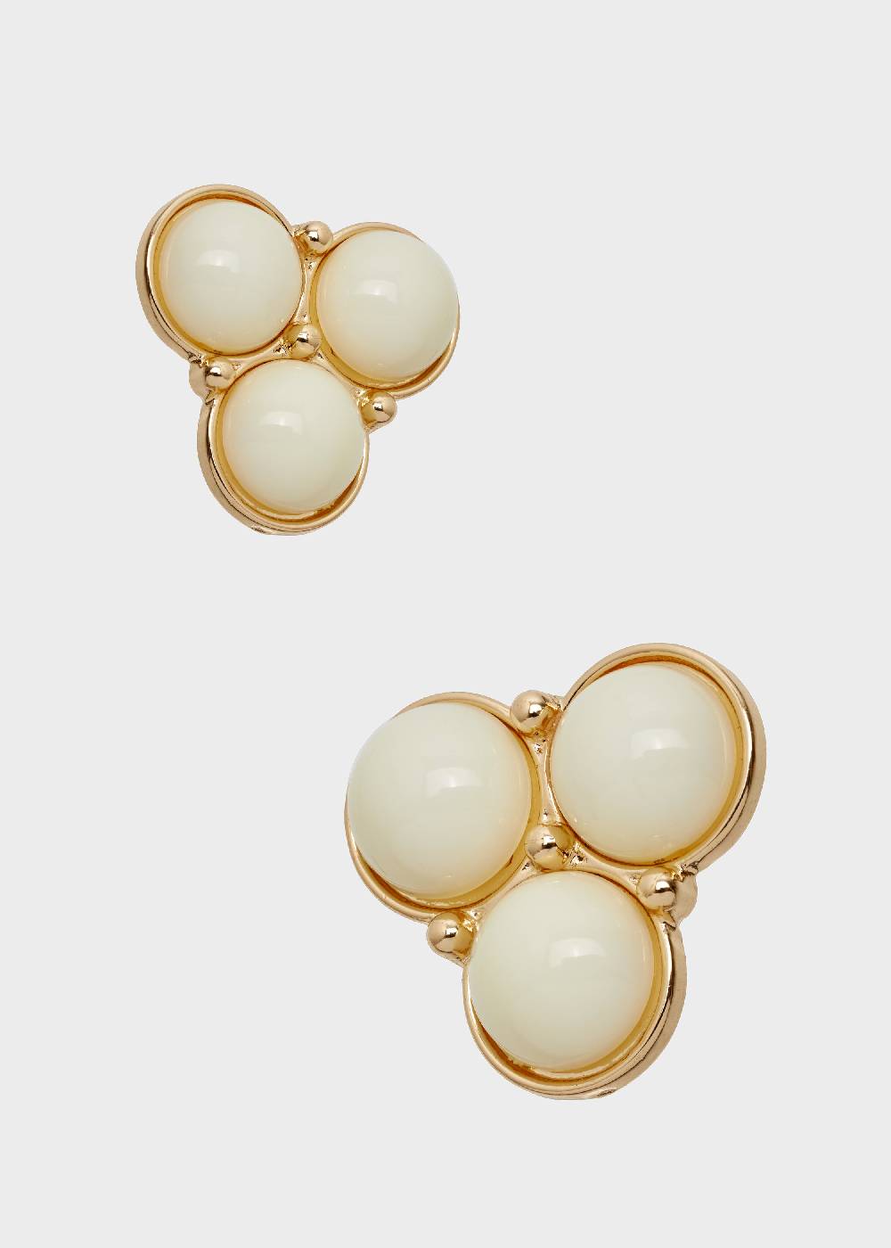 Nalí LIPA EARRINGS IN WHITE RESIN AND GOLD Negozi Online