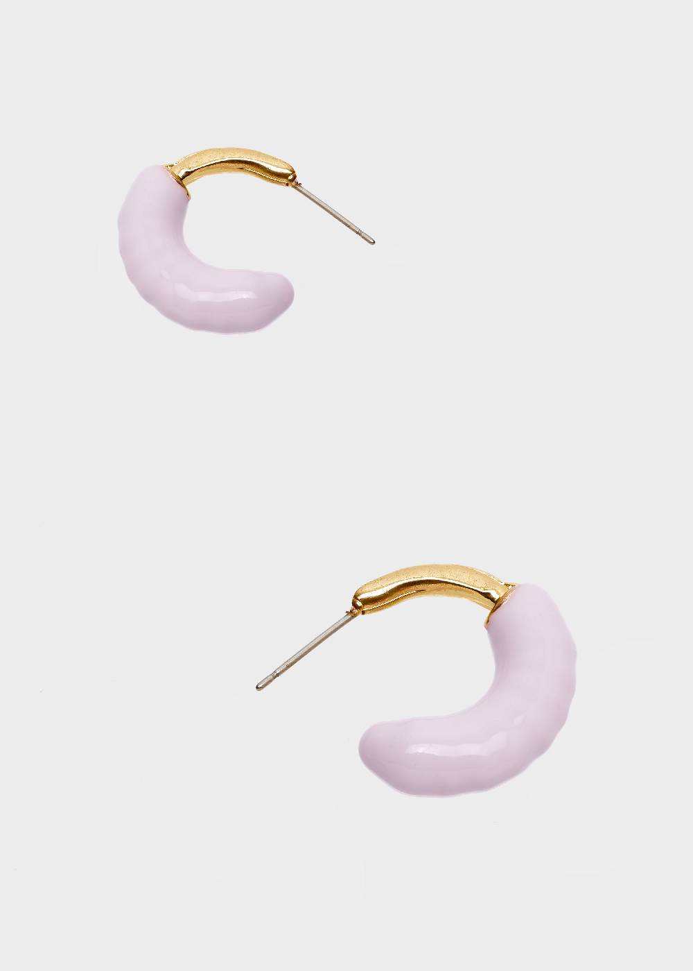 Nalí SHERI HOOP EARRINGS ENAMEL LILAC Acquista Ora