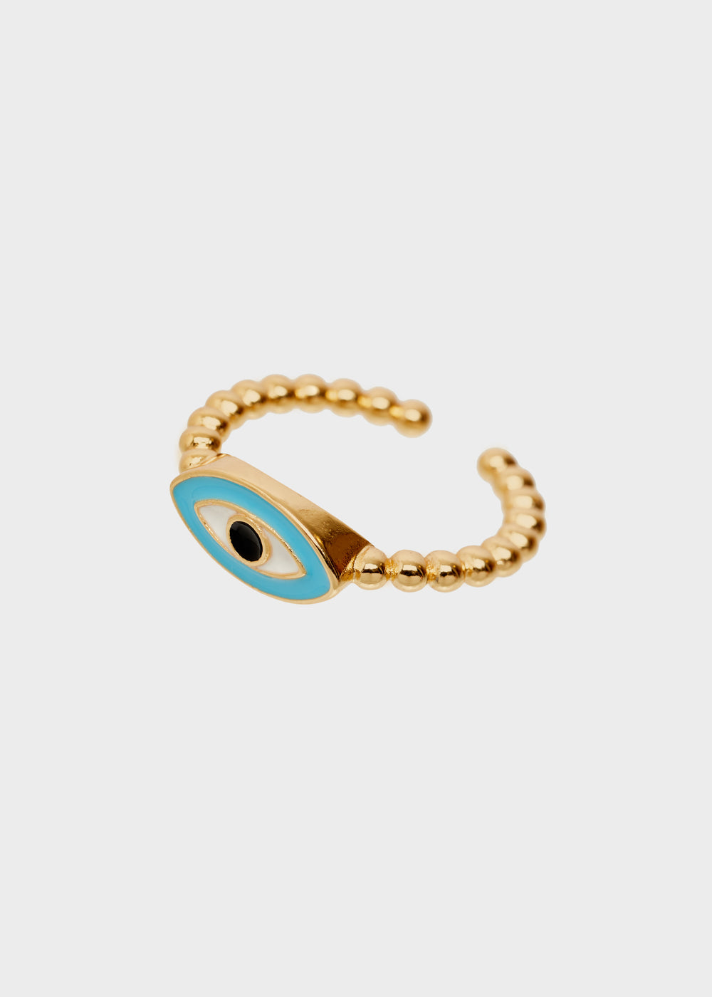 Nalí 14KT GOLD PLATED RING WITH BLUE EYE Sottocosto