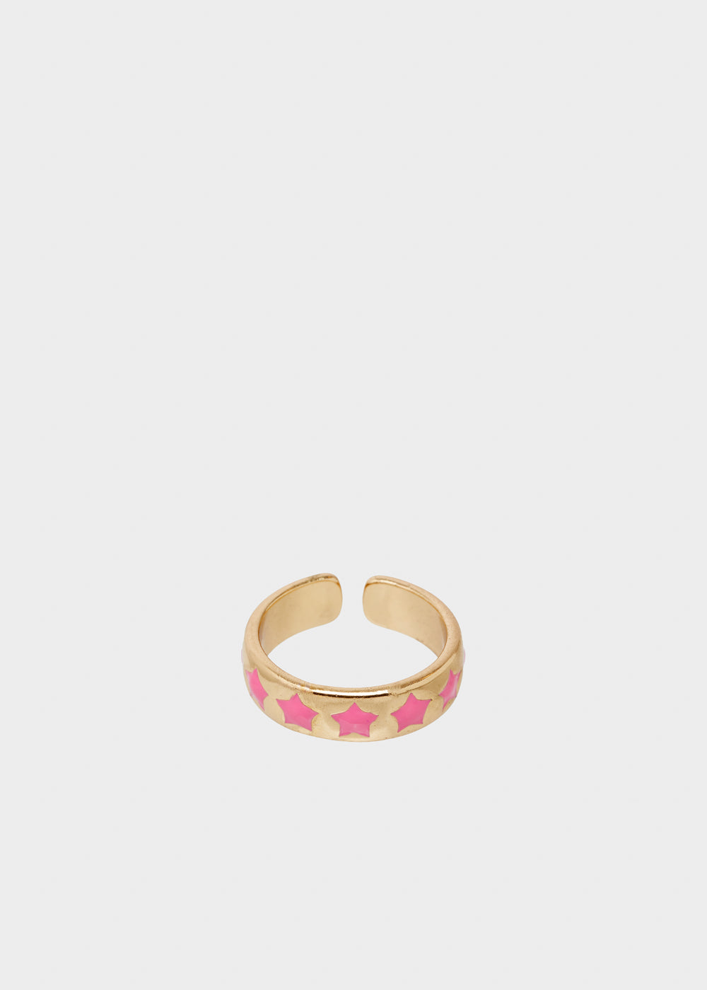Nalí SUMMY ADJUSTABLE RING W/ PINK STARS Economico