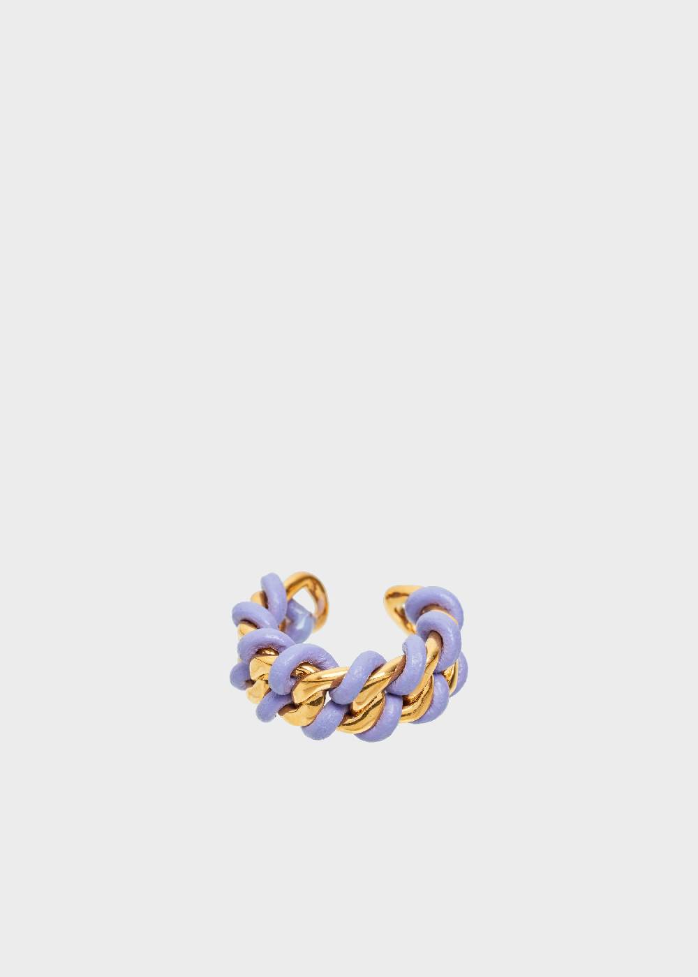 Nalí LYNDIS GROUMETTE RING IN GOLD AND LILAC Hotsell
