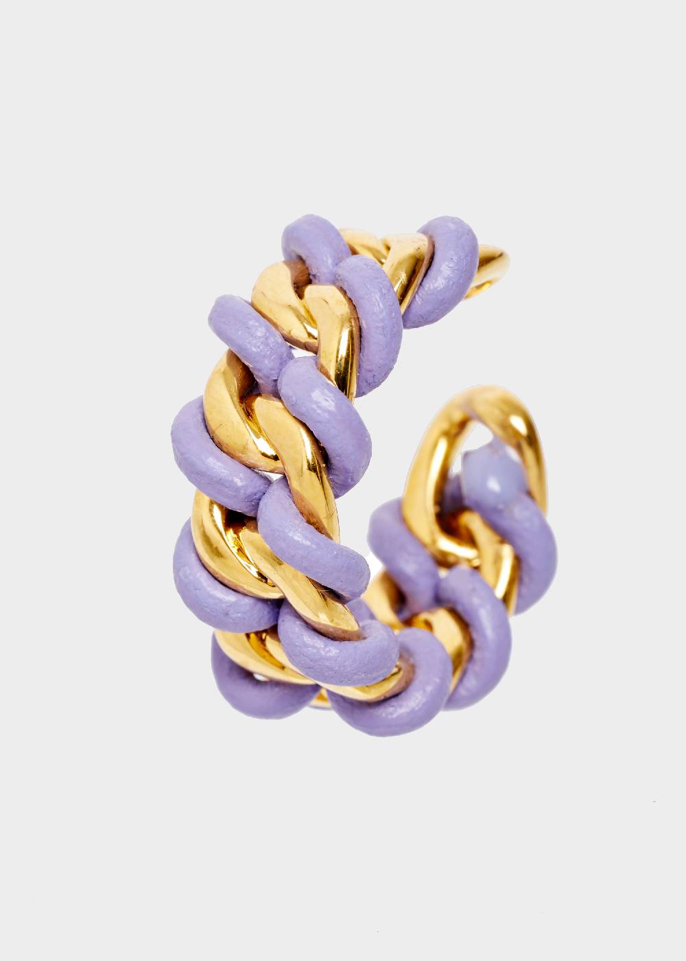 Nalí LYNDIS GROUMETTE RING IN GOLD AND LILAC Hotsell