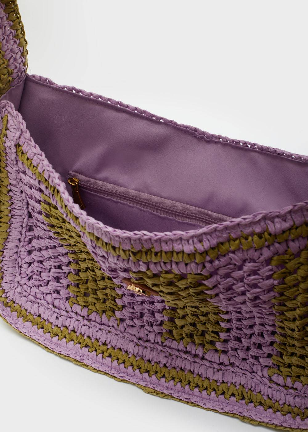 Nalí GIADA SHOULDER BAG GREEN/LILAC Vendita Calda