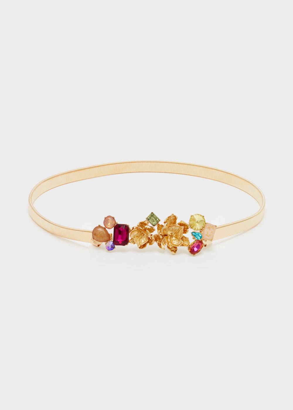 Nalí CARLA ELASTIC BET W/ FLOWERS+ STONE + COLORS Vendite Flash