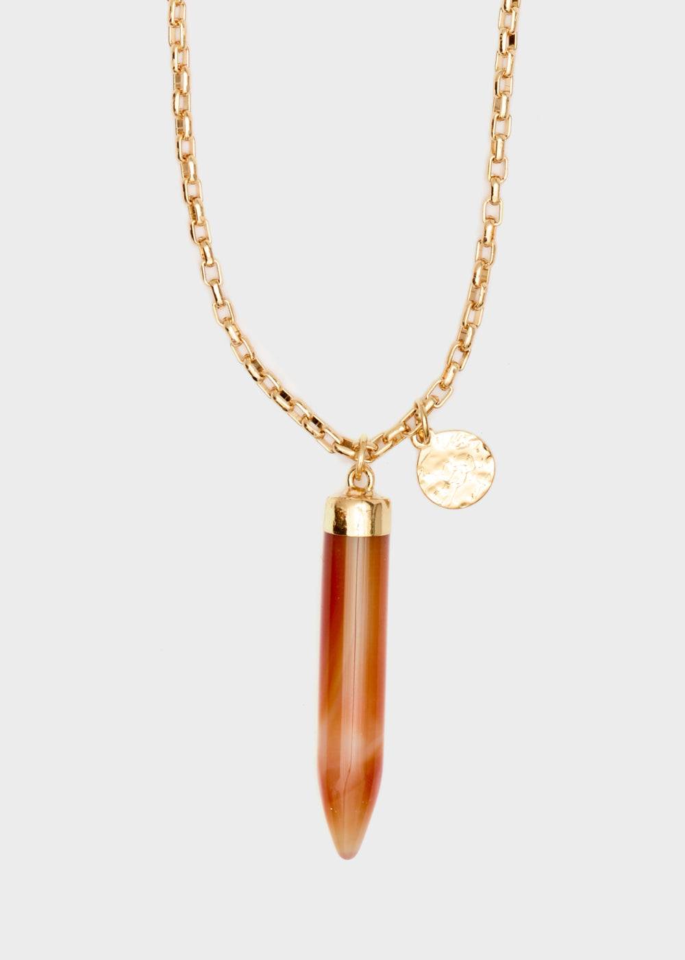 Nalí GOLD NECKLACE + HORN PENDANT Negozio