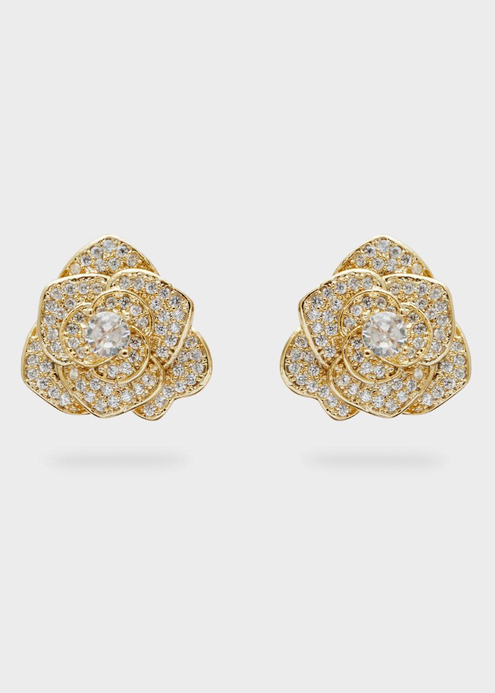 Nalí ROSE LOBE EARRINGS W/ STONES + COLORS Promozione