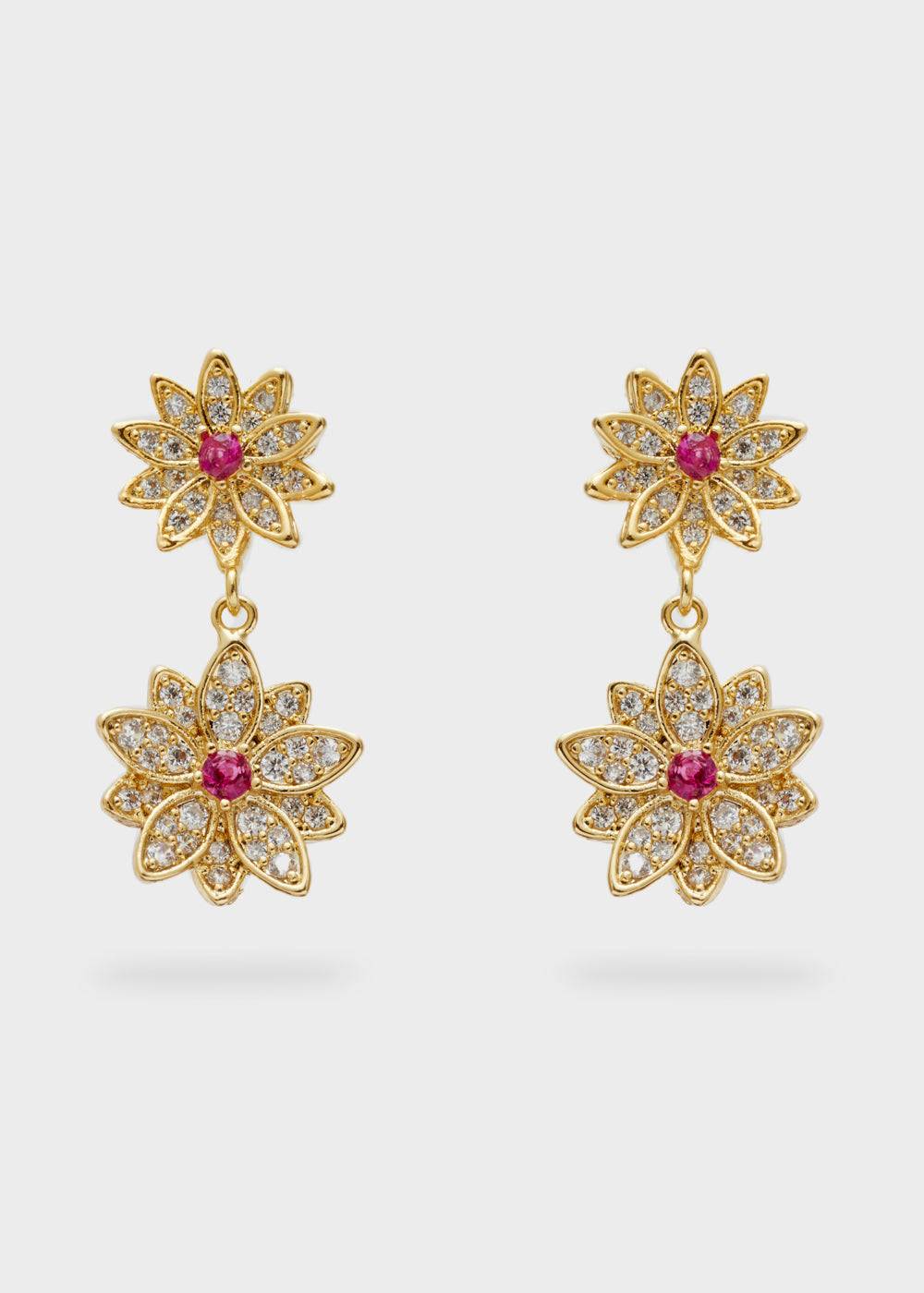 Nalí BOUQUET EARRINGS W/ STONES + COLORS Spedizione Gratuita