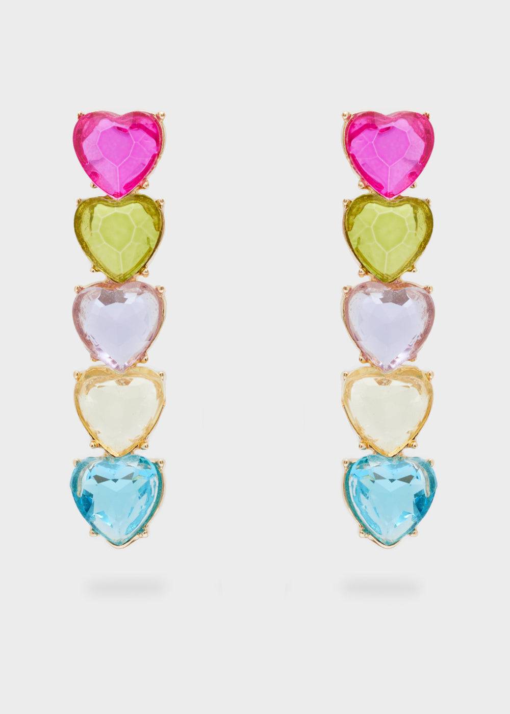 Nalí HEAR EARRINGS W/ STONES + COLORS Affare Del Giorno