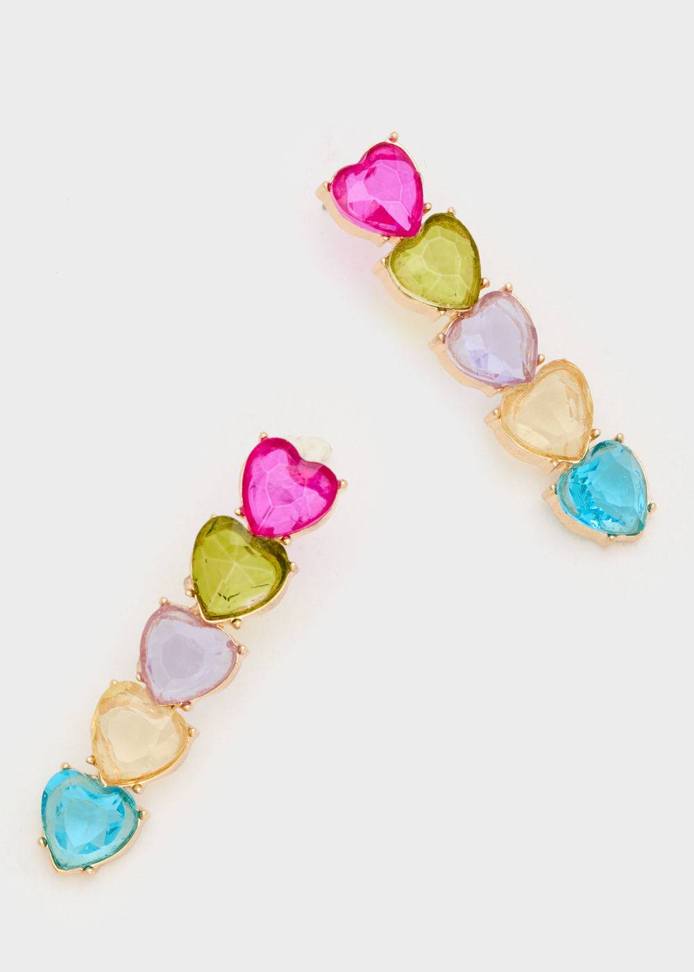 Nalí HEAR EARRINGS W/ STONES + COLORS Affare Del Giorno