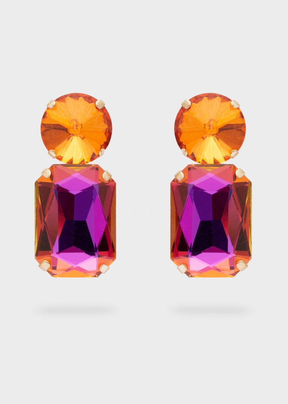Nalí CINCIN CLIP EARRINGS W/ STONES + COLORS Prezzo Ridotto