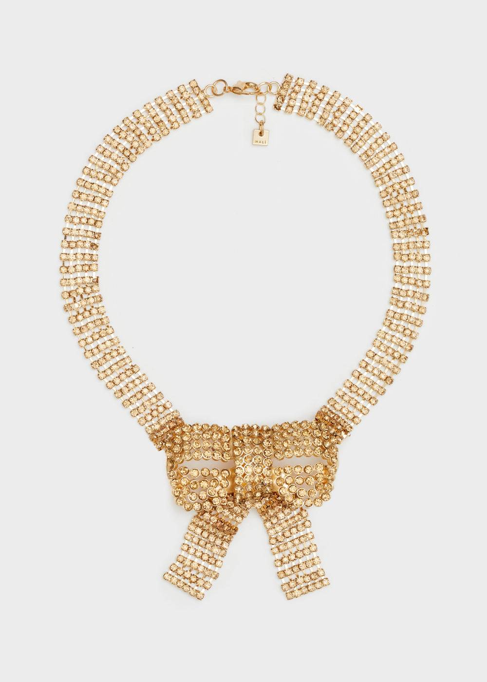 Nalí NECKLACE W/ BOW + STONES + COLORS Presa