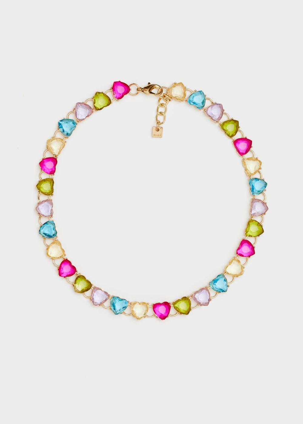 Nalí HEART NECKLACE W/ STONES + COLORS Offerta