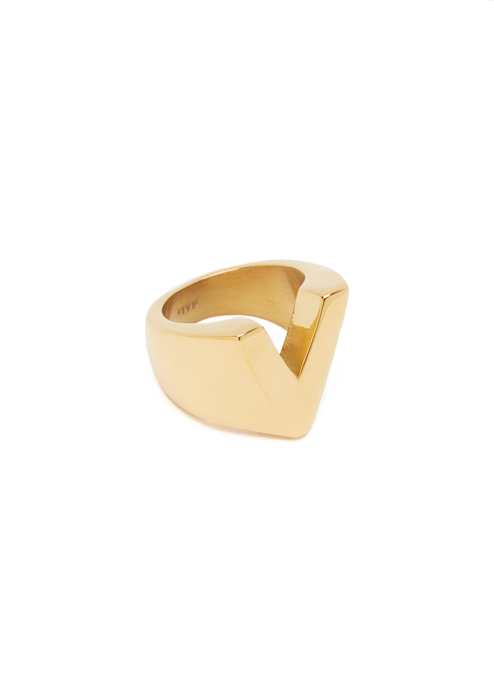 Nalí CHUNKY GOLD RING LETTER + LETTERS Online