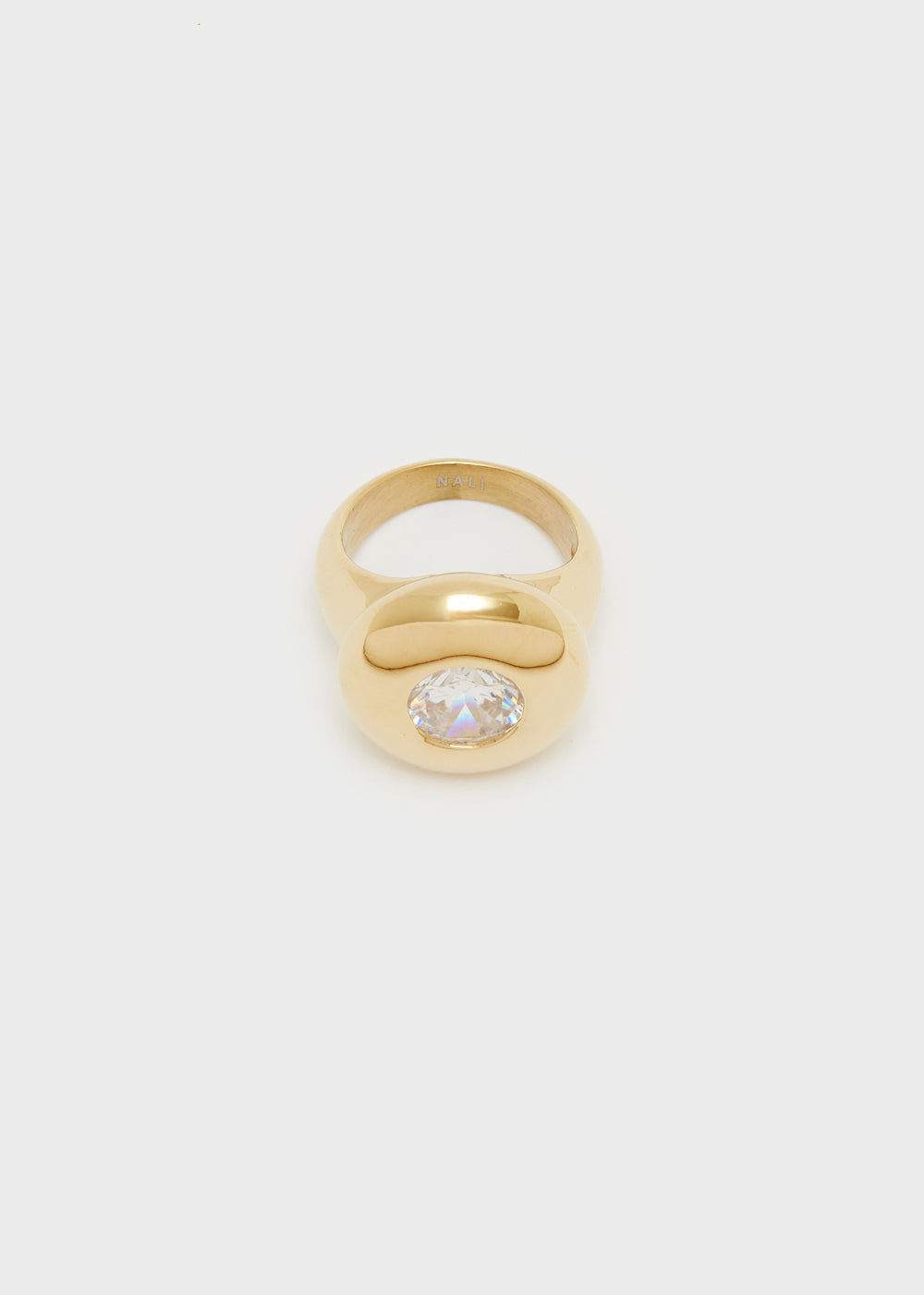 Nalí 14KT GOLD PLAT. S.STEEL ROUND RING Hotsell