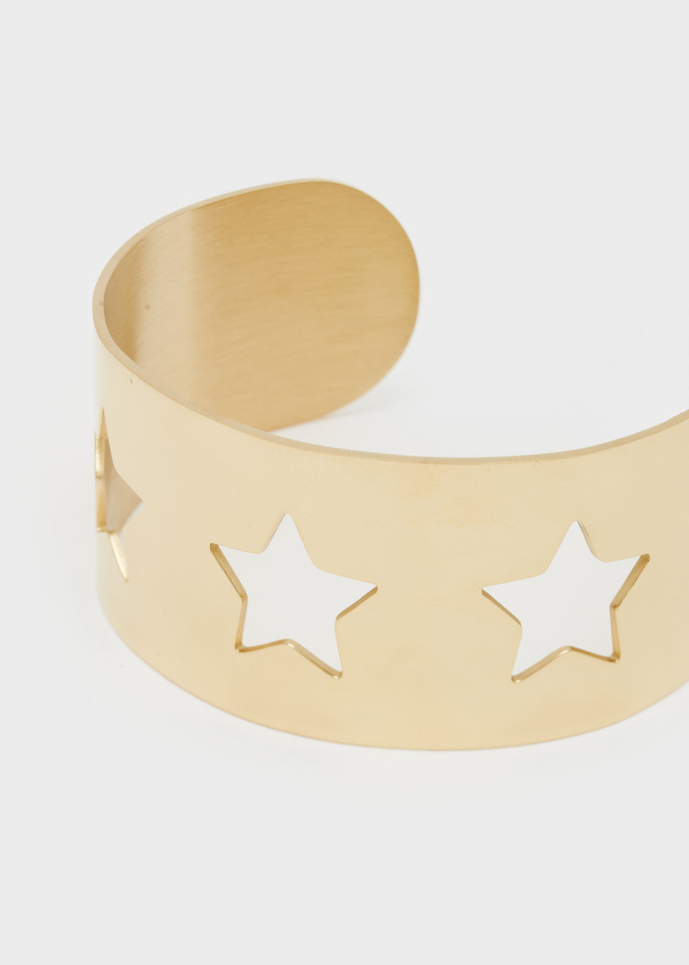 Nalí 14KT GOLD PLA. S. STEEL STAR BRACELET Vendita Calda