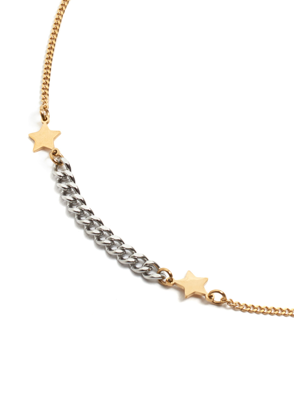 Nalí SILVER CHAIN NECKLACE W/ STARS PLATED 14KT GOLD Negozio