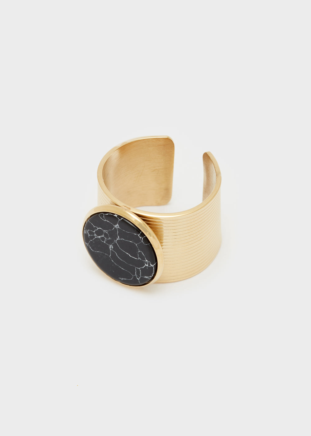 Nalí 14KT GOLD PLAT. S.STEEL MARBLE RING + COLORS Qualità