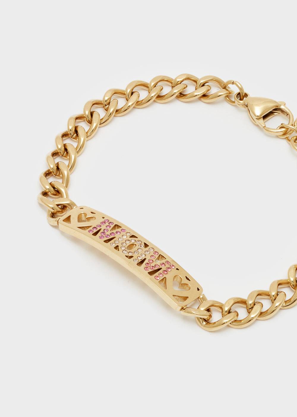Nalí MOM S. STEEL BRACELET W/ STONES Vendita