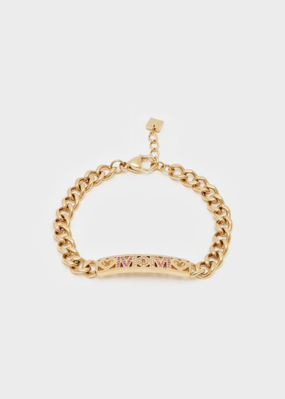 Nalí MOM S. STEEL BRACELET W/ STONES Vendita